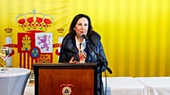 Die Verteidigungsministerin Margarita Robles besucht die Fregatte F-102 "Almirante Juan de Borbón", das Kommandoschiff der Ständigen Maritimen Gruppe der NATO, in Dublin.