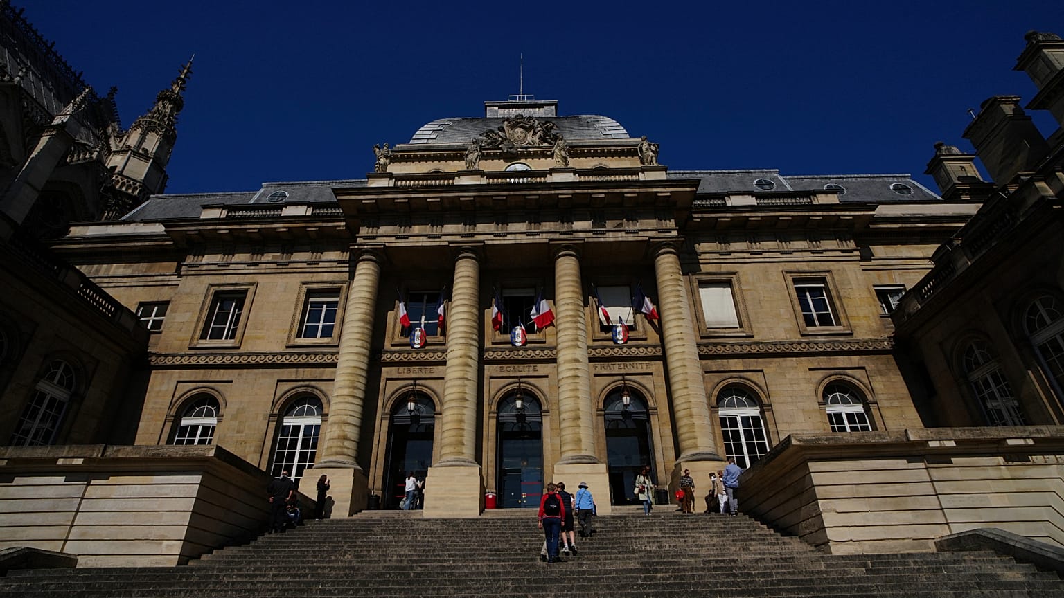 Le palais de justice de Paris, France.
