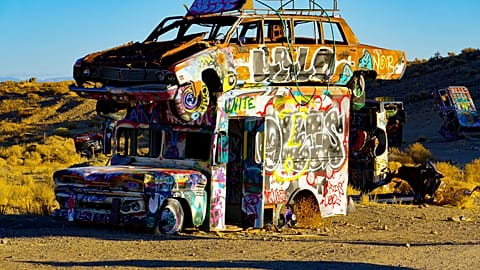 The International Car Forest in Goldfield, Nevada 