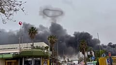 Brand in Pestizidfabrik nach iranischen Angriffen, 29. März 2026.