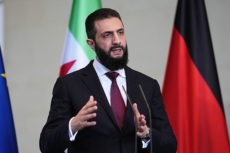 Syrischer Präsident Ahmed al-Scharaa im Kanzleramt, Berlin, 30. März 2026