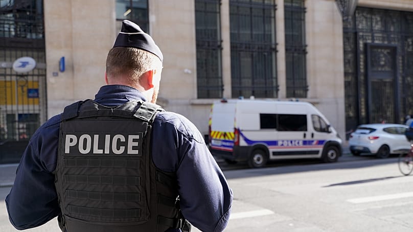 A police officer on the street in Paris, 28 March, 2026