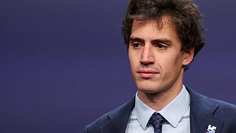 FILE - Arthur Mensch, cofounder and CEO of Mistral AI attends the UK Artificial Intelligence (AI) Safety Summit, at Bletchley Park, in Bletchley, England 2023