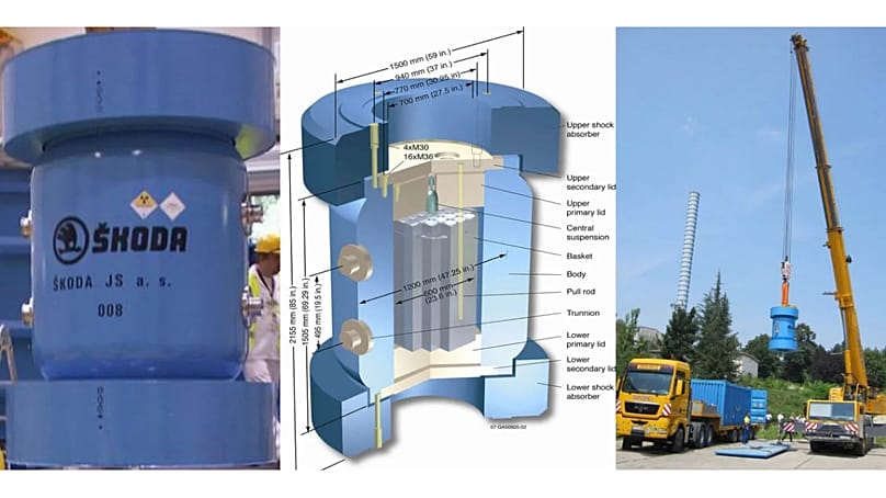 محفظه‌های نگهداری مواد هسته‌ای