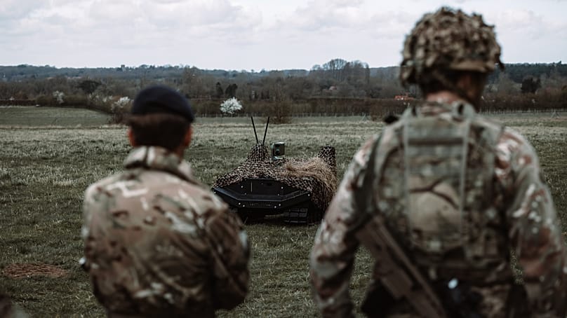 Eine ARX Robotics-Landdrohne 