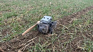 Обломки дрона в Эстонии