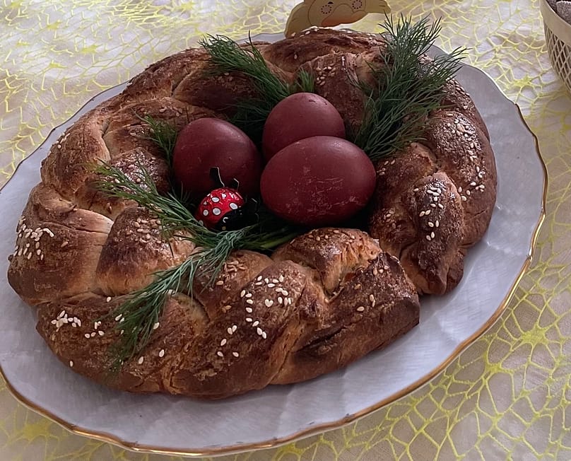 Армянский пасхальный хлеб катнаунц