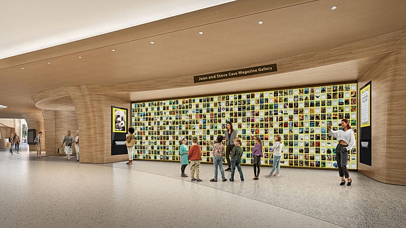 Artist’s rendering of the Jean and Steve Case Magazine Gallery, which will feature every cover since the first issue in 1888