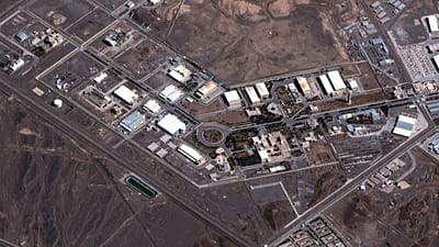 FILE - This satellite image provided by Vantor shows the Natanz nuclear complex in Iran on March 7, 2026, with no new damage seen at the facility or the tunnels.