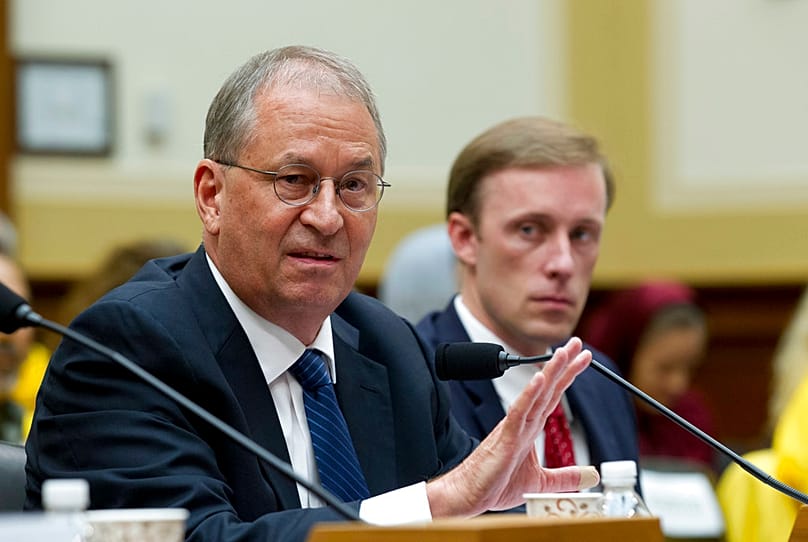 President of the Institute for Science and International Security David Albright speaks during a hearing on Iran before a House Committee in Washington, 11 October, 2017