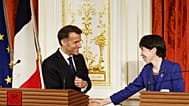 Emmanuel Macron et Sanae Takaichi au Japon le 1er avril 2026