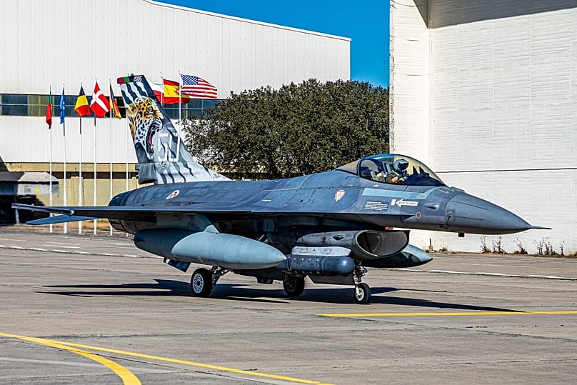Caça F16M da Força Aérea Portuguesa. Foto: NATO AIR COMMAND
