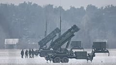Von den USA erworbene Patriot-Raketenwerfer im Einsatz in Warschau, 6. Februar 2023