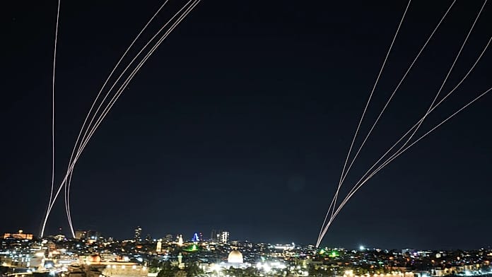 Iran launches biggest salvo of missiles in three weeks at Israel, military officials say