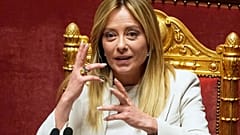  ألقت رئيسة الوزراء الإيطالية جورجيا ميلوني كلمة أمام مجلس الشيوخ بشأن الصراع في إيران ومنطقة الخليج، في روما، الأربعاء 11 مارس/آذار 2026.