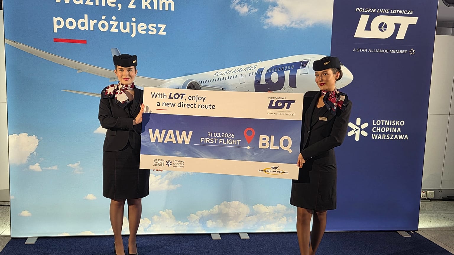 Nowe połączenie z Warszawy do Bolonii. Polskie Linie Lotnicze LOT uruchomiły nową trasę 31 marca