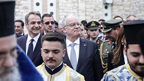 El liderazgo estatal, político y religioso de Grecia en Messolonghi