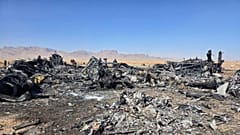 بقایای هواپیماهای آمریکایی در ایران پس از انجام عملیات نجات