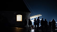 Die Gläubigen in Jasna Góra - dem wichtigsten katholischen Wallfahrtsort in Polen - in Częstochowa.