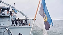 ΑΡΧΕΙΟ - Ναυτικά πλοία της Εσθονίας πλέουν στη Βαλτική Θάλασσα στις 9 Ιανουαρίου 2025, στο πλαίσιο των περιπολιών του ΝΑΤΟ στην περιοχή μετά από υποψίες για δολιοφθορά υποθαλάσσιων καλωδίων.