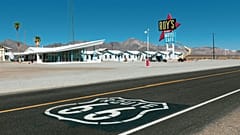 Roy’s Motel & Café in Amboy in Kalifornien ist eine bekannte Sehenswürdigkeit an der Route 66.