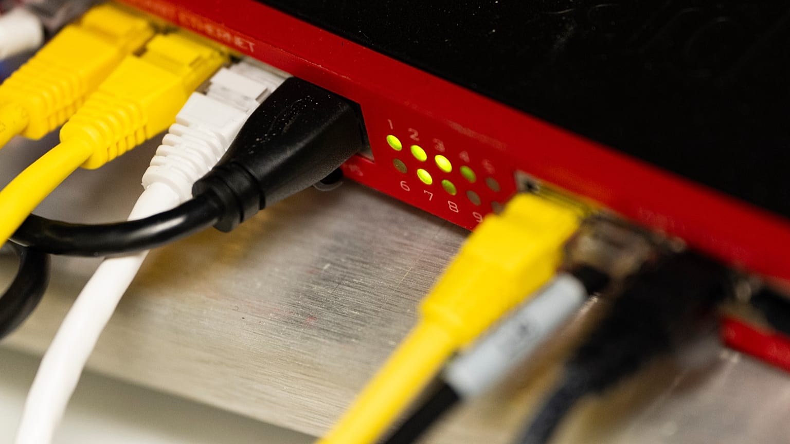 ARCHIV– Ein Router und ein Internet-Switch sind am  6. Juni 2024, in Portland, Oregon