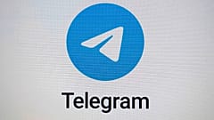 ARCHIV: Telegram-Logo auf einem Laptop-Bildschirm in München, Deutschland, 17. Oktober 2022.