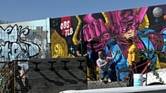Graffitiwand an der Süd-Ost-Galerie