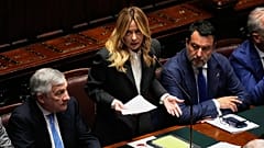 Giorgia Meloni si rivolge alla Camera dei Deputati durante un'informativa urgente, Roma, Italia, 09 aprile 2026