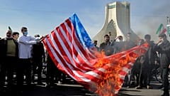 تظاهرات هواداران حکومت ایران در تهران