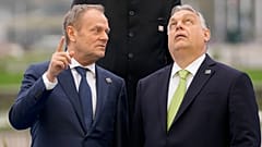 Donald Tusk und Viktor Orban im Jahr 2024.