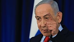 El primer ministro israelí, Benjamin Netanyahu, habla durante una conferencia de prensa en Jerusalén, el jueves 19 de marzo de 2026.