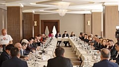 A roundtable held with the participation of Azerbaijani and Armenian civil society representatives as part of the “Peace Bridge” initiative.