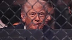 Donald Trump részt vett az UFC 327 egyik mérkőzésén Miamiban, 2026. április 11-én