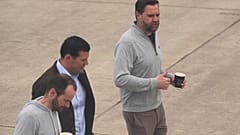 US-Vizepräsident JD Vance auf Überraschungsbesuch auf der US Airbase in Ramstein in Deutschland