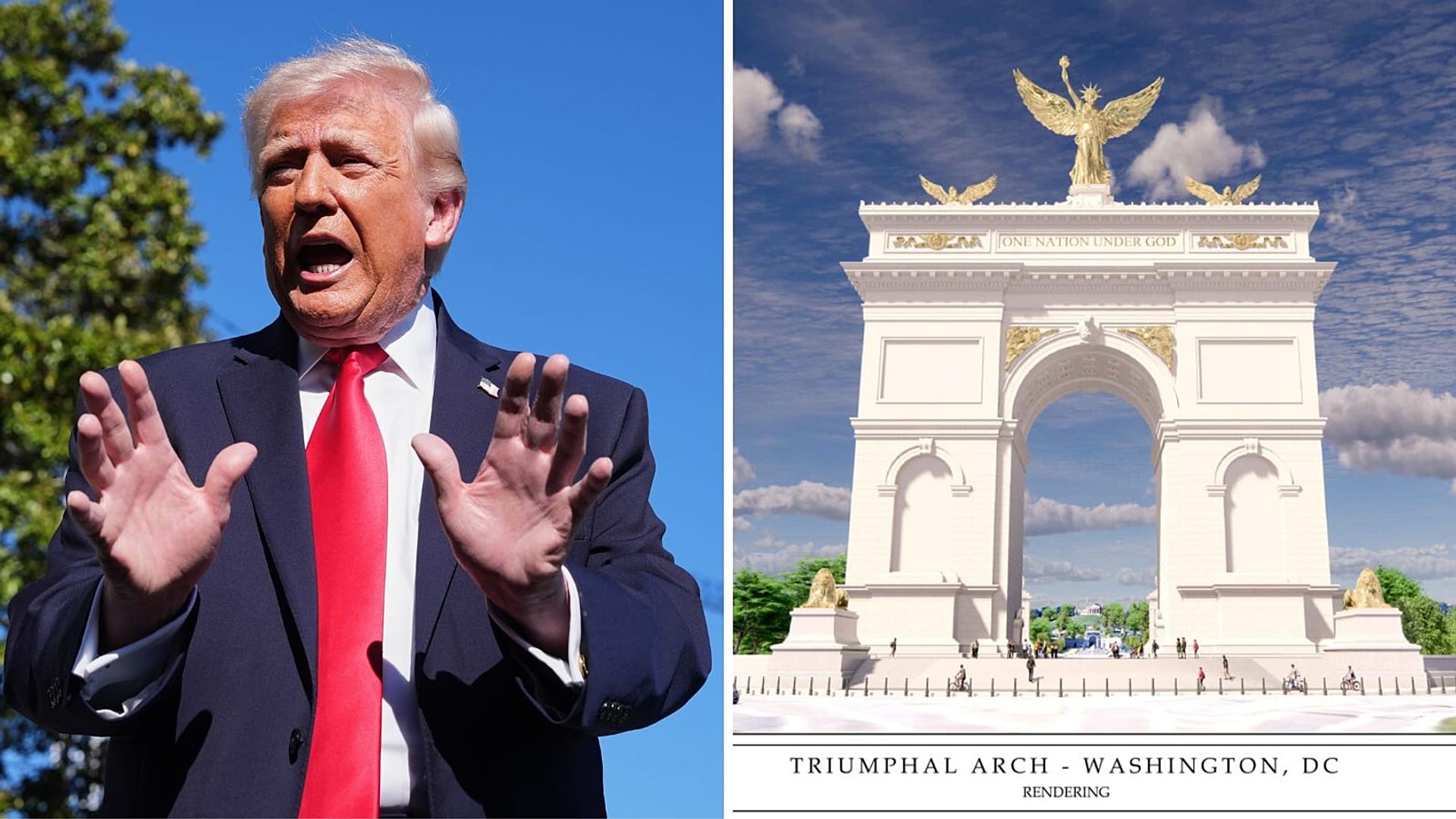 „Felháborító”: Donald Trump „Arc de Trump” tervét bírálják az interneten