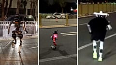 China: Roboter bereiten sich auf Halbmarathon vor