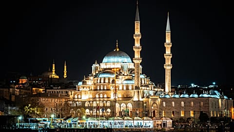 Istanbul at night.