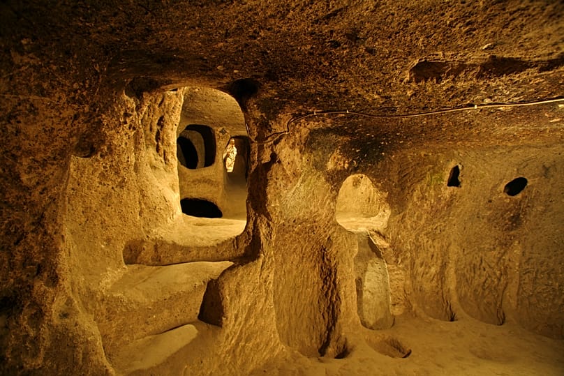 A hidden city in Cappadocia.