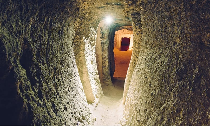 La ciudad subterránea de Kaymaklı en Capadocia  