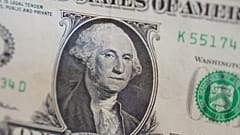 In Dallas zeigt eine US-Ein-Dollar-Banknote das Porträt von George Washington, aufgenommen am Dienstag, dem siebten April 2026.