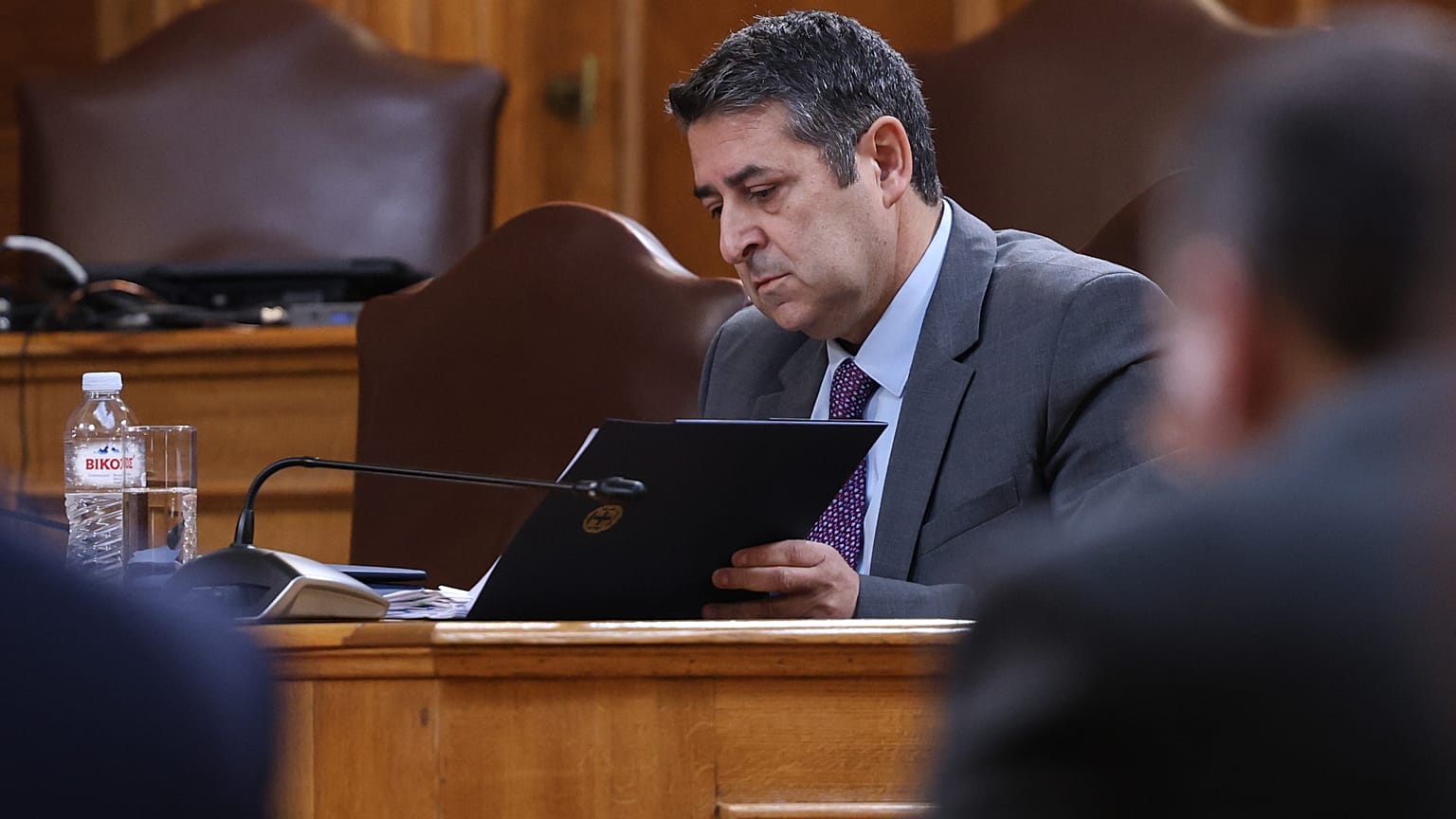 O υφυπουργός παρά τω πρωθυπουργώ Γεώργιος Μυλωνάκης 