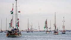 Schiffe der neuen Global Sumud Flotilla Mission