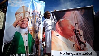 Jan Paweł II jest znany na całym świecie. Na zdjęciu msza św. w Nikaragui z okazji beatyfikacji Karola Wojtyły w 2011 r.