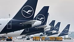 Lufthansa-Flotte am Flughafen München, 13. April 2026