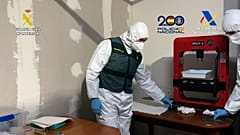 Imagen del macrolaboratorio desmantelado.