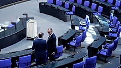 Bundeskanzler Friedrich Merz (CDU) im Bundestag, 18. März 2025