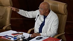 Jorge Rodríguez gestikuliert während einer Debatte über ein Bergbaugesetz in der Nationalversammlung in Caracas, 9. März 2026.
