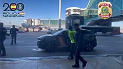 Imagen de la redada en el aeropuerto de El Prat, en Barcelona.