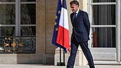 Der französische Präsident Emmanuel Macron am 8. April 2026 im Élysée-Palast in Paris, Frankreich.